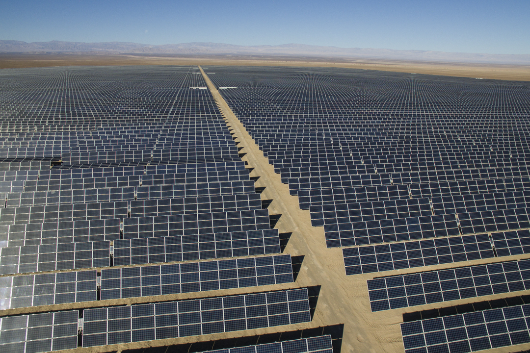 Planta solar en el norte de Chile